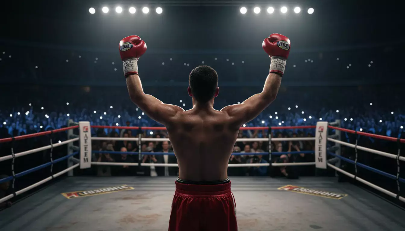 Underdog-Boxer feiert überraschenden Sieg im Boxring