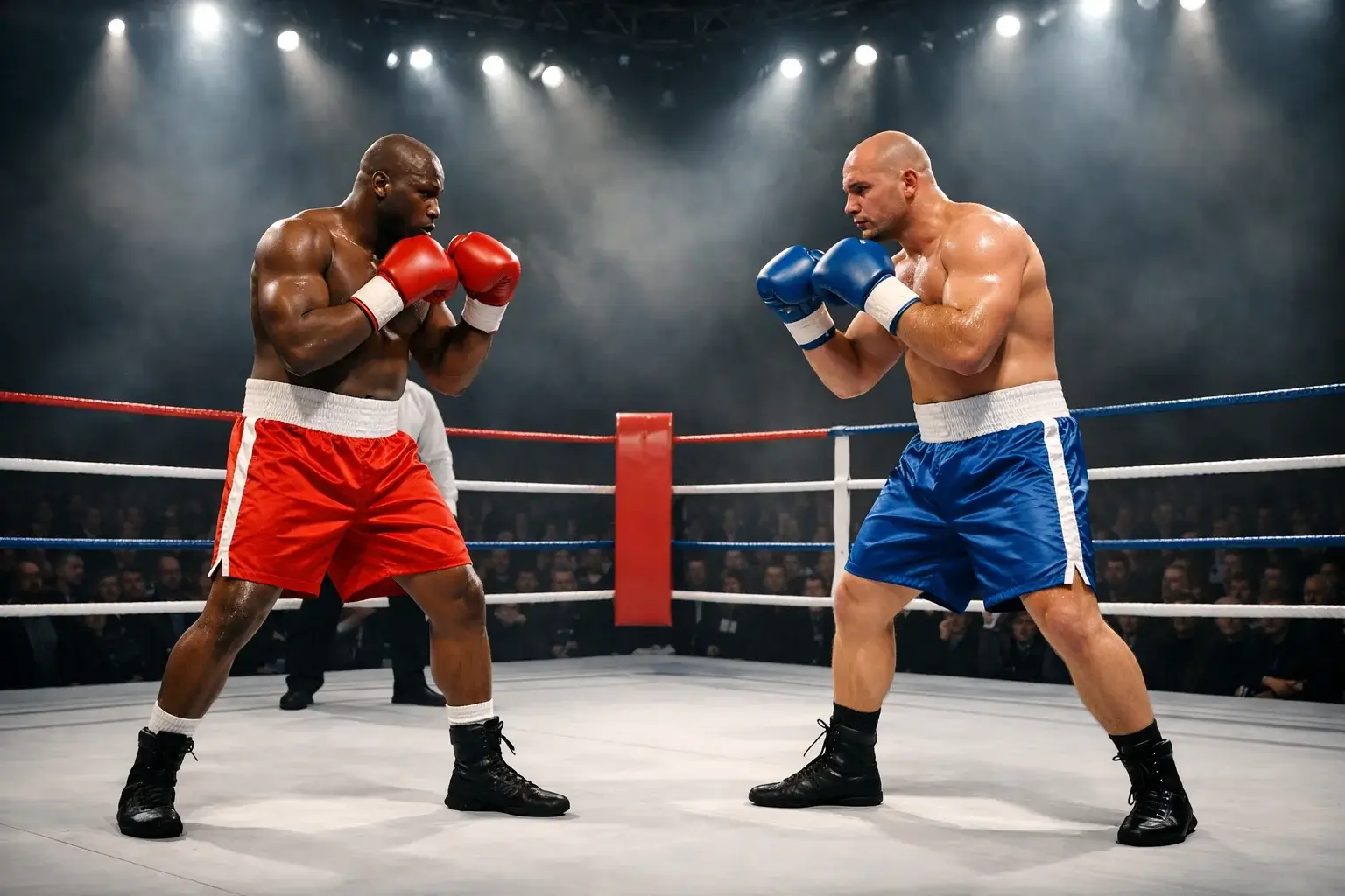 Laptop mit Sportwetten-Analyse und Boxkampf-Statistiken auf dem Bildschirm