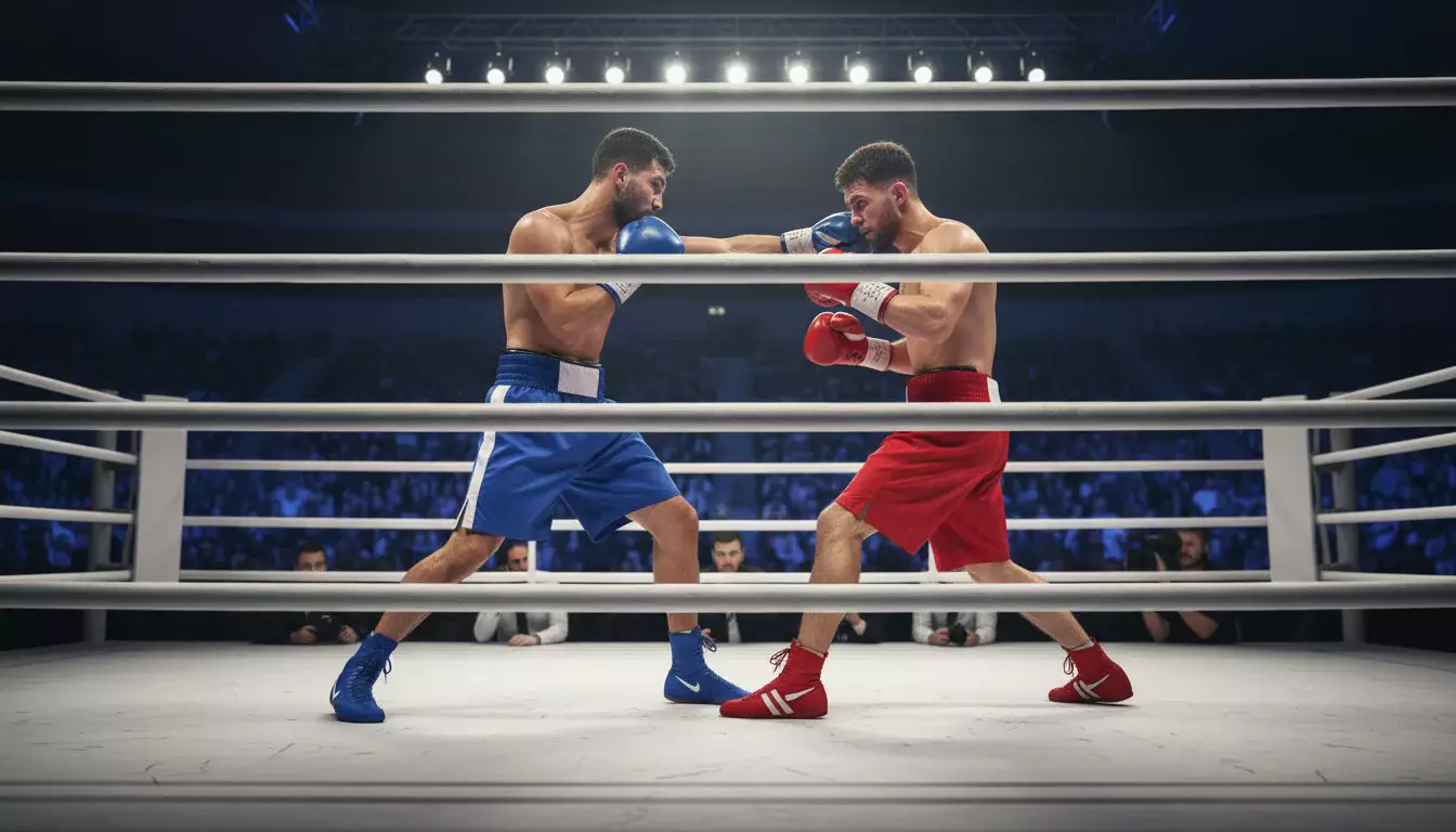 Boxer im Ring unter Scheinwerferlicht – Überblick über Boxen Wettarten